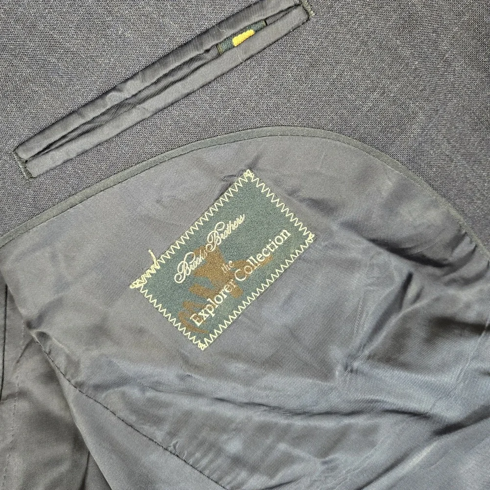 Brooks Brothers The Explorer Collection Blazer Mens 40R Vitale Barberis Canonico